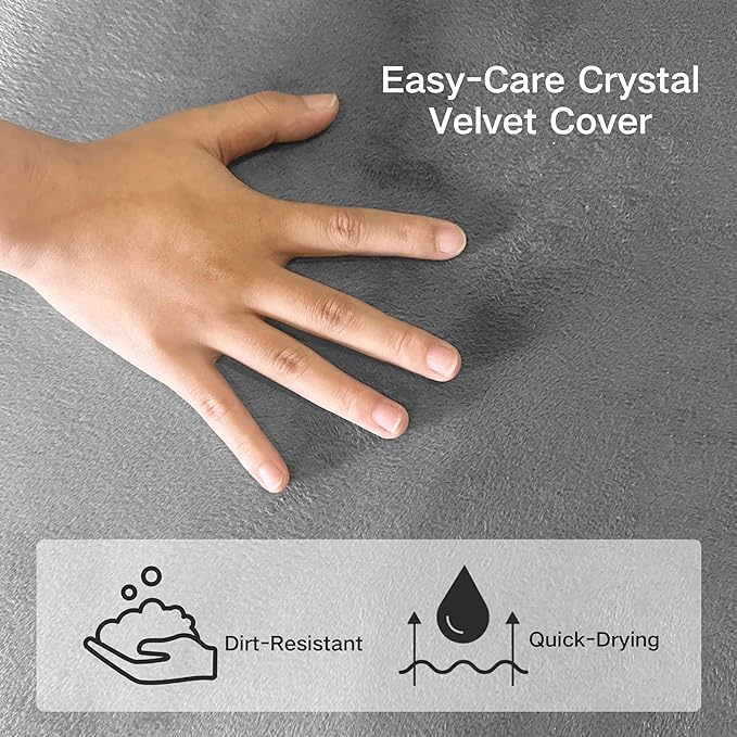 Tri-Fold Memory Foam Mattress, 6 inch Twin Folding Mattress with Washable Covers, Reversible Design, Foldable Mattress Topper for Travel&Guests 75"x38"x6"