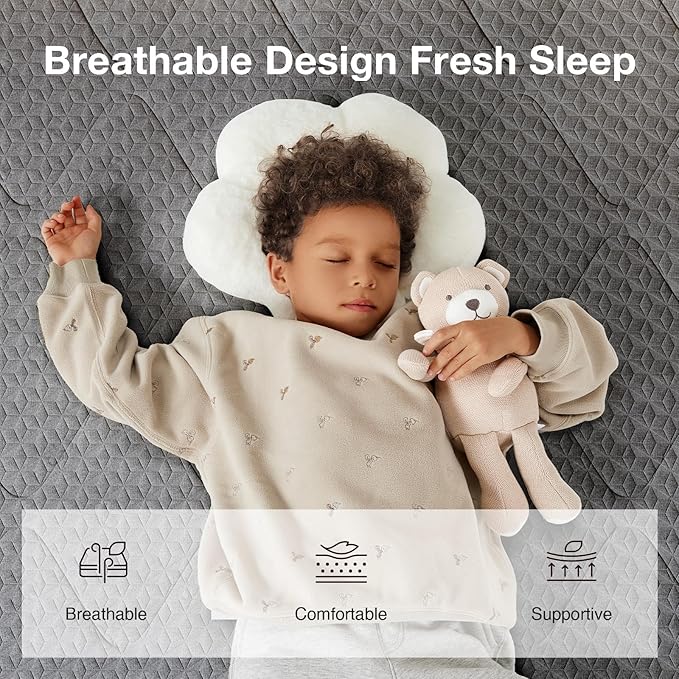 Novilla Twin XL Mattress, 6 Inch Twin XL Hybrid Mattress in a Box with Bonnell Spring & Gel Memory Foam for Pain Relief & Spine Support & Cooling Night Sleep, CertiPUR-US Certified Kids Mattresses