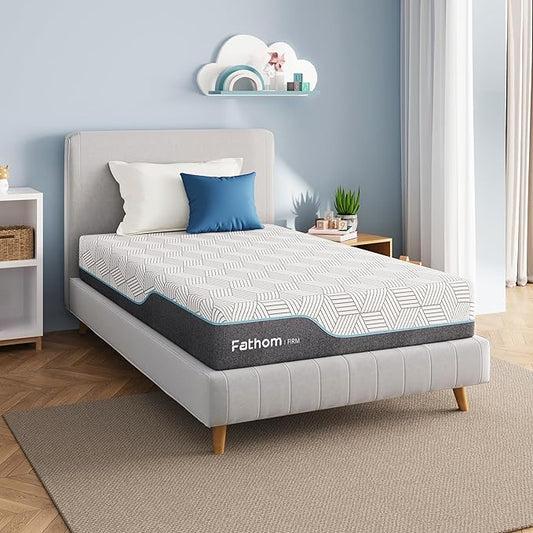 FATHOM Firm Full Mattress 12 Inch Memory Foam Mattress Full Size Bed in a Box for Back Pain Relief and Cool Sleep with Gel Foam and Removeable Fiberglass Free Cover, CertiPUR-US Certified