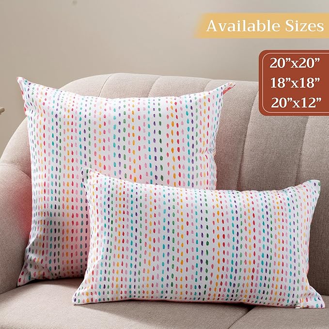 Maison d' Hermine Decorative Pillow Covers 12x20 Inch Rectangle 100% Cotton Throw Pillow Covers with Invisible Zipper for Living Room Couch, Chair, Sofas, Bedroom, Home (Hesperides - Grphic)