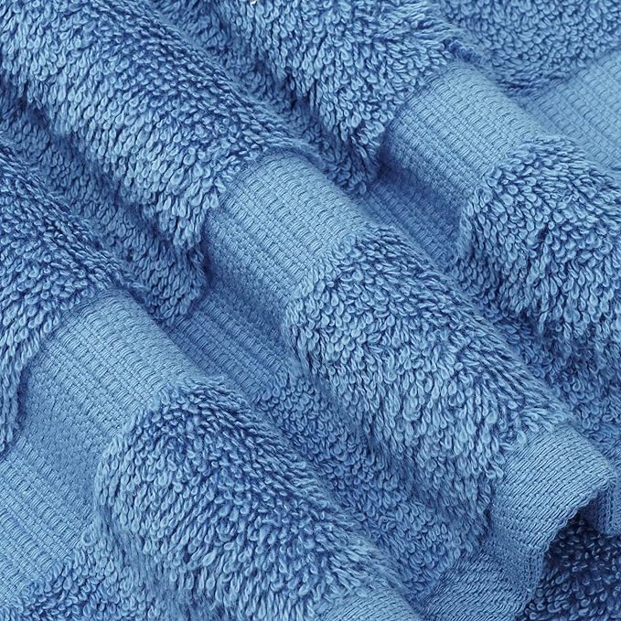 Chakir Turkish Linens Premium Cotton Absorbent Turkish Towels (8-Piece Towel Set, Wedgewood)