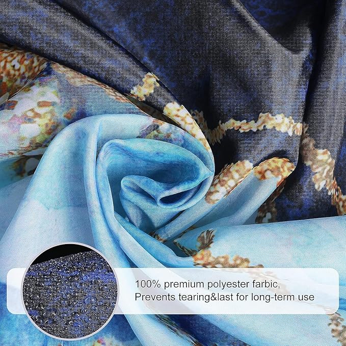 Marble Shower Curtain, Blue Marble Shower Curtain Set, Abstract Luxury Blue Golden Glitter Veins Texture Marble Shower Curtains for Bathroom, Waterproof Fabric, 72 x 78 inches
