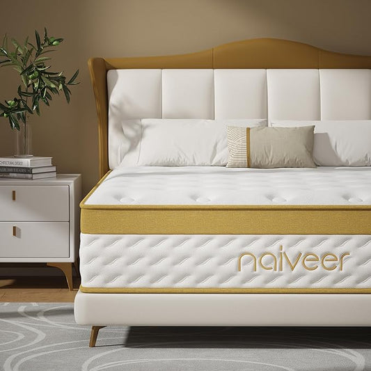Cooling Gel Memory Foam Hybrid Mattress, 12 Inch Full Size Mattress in A Box with Pocket Springs for Back Pain & Pressure Relief, Medium Firm Feeling with CertiPUR-US Certified Foam