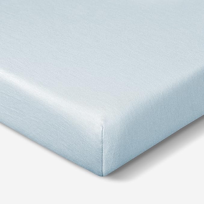 Bedgear Baby Hyper-Wool Performance Crib Sheet – Warmth No Overheating – Soft Touch Wool Blend – Fitted, Breathable, Machine Washable Crib Sheet – 50% Polyester, 45% Viscose, 5% Wool, Baby Blue