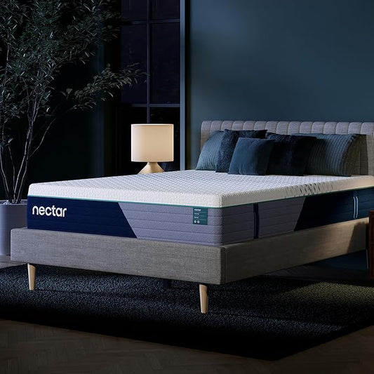 Nectar Premier Hybrid 13” Twin Mattress - Medium Firm - Memory Foam & Innerspring Coils - Cooling Upgrade - 2” Pressure Relief Layer - Mattress in a Box - 365-Night Trial & Forever Warranty