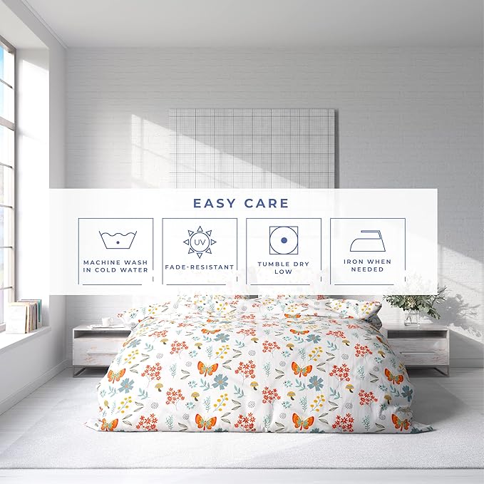 Kotton Culture 1 Pc Custom Size Duvet Cover Only -100% Egyptian Cotton Sateen 600 Thread Count Ultra Soft Premium Durable Comforter Cover Zipper Closure & Corner Ties (Rain Forest, Custom)