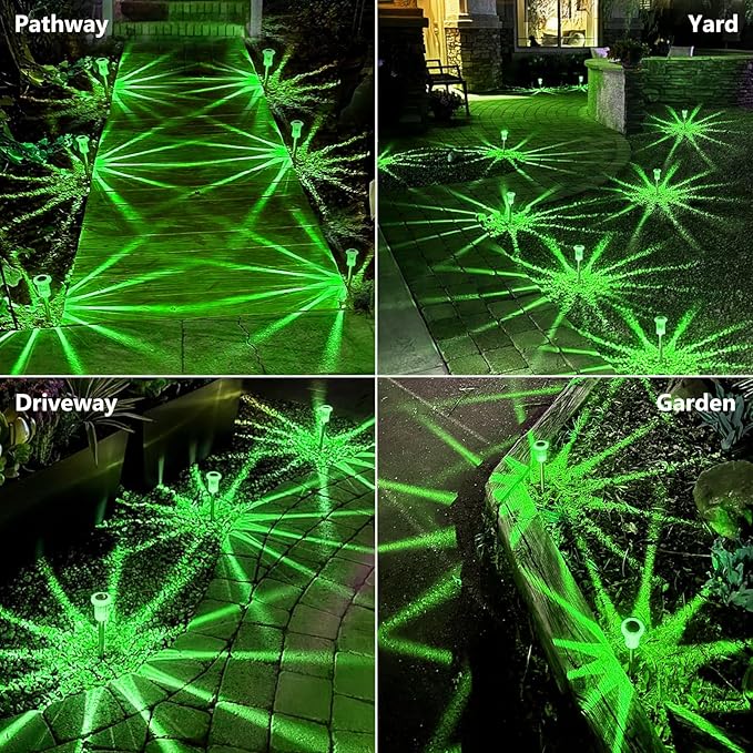 Halloween Solar Lights Outdoor 10 Pack Solar Pathway Lights Outdoor Halloween Decorations Waterproof Yard Lighting for Driveway Garden Walkway Path Landscape Lawn