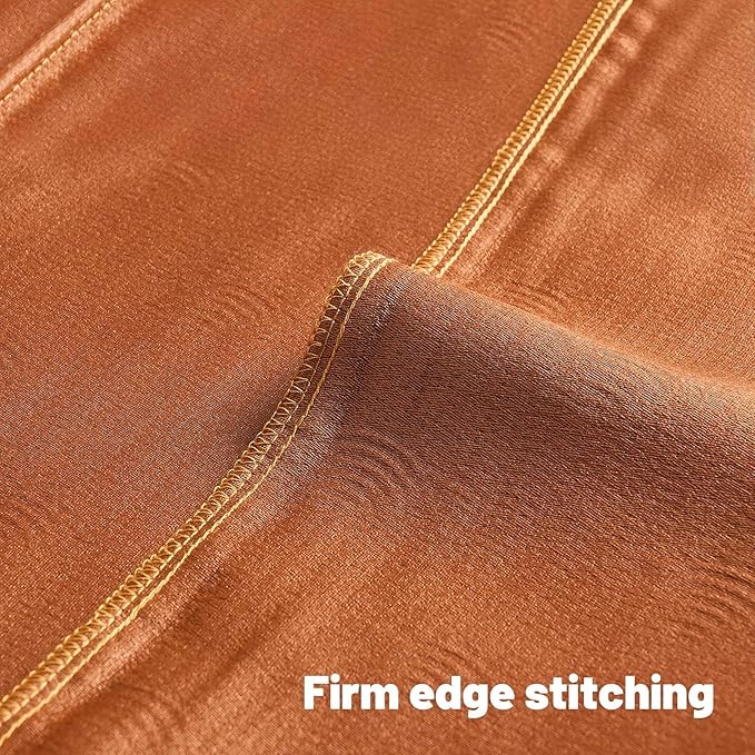 FUTEI Burnt Orange Chenille Decorative Throw Pillow Covers 20x20 Inch Set of 2,Soft Cozy Striped Geometric Patterns Cushion Case,Modern Home Decor for Couch Bed Living Room