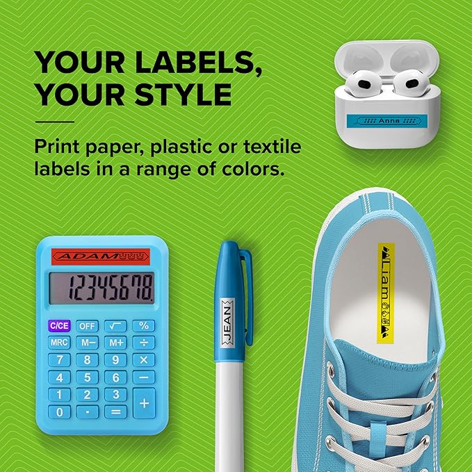 DYMO LetraTag 200B Bluetooth Label Maker Value Pack | Compact Label Printer | Connects Through Bluetooth Wireless Technology to iOS and Android | Includes 3 Assorted Label Tapes