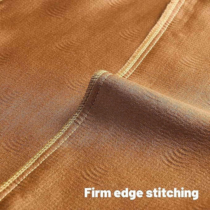 FUTEI Bronze Chenille Decorative Throw Pillow Covers 16x16 Inch Set of 2,Soft Cozy Striped Geometric Patterns Cushion Case,Modern Home Decor for Couch Bed Living Room