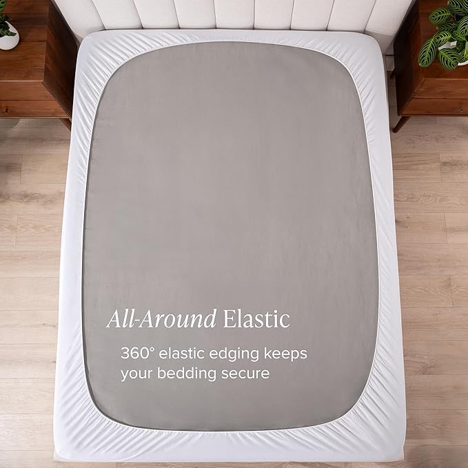 Bare Home Split Head Flex King Microplush Mattress Topper - Pillow Top Reversible - Dual Sided All-Season - 8" to 24" Deep Pocket - Soft Fitted Cover - Plush Mattress Pad (Split Head Flex King)