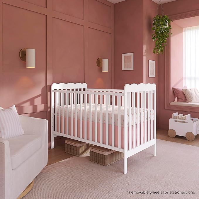 Dream On Me Carson Classic 3-in-1 Convertible Crib in White