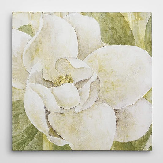 Wexford Home Magnolia Dolce Gallery Wrapped Canvas Wall Art, 32x32,