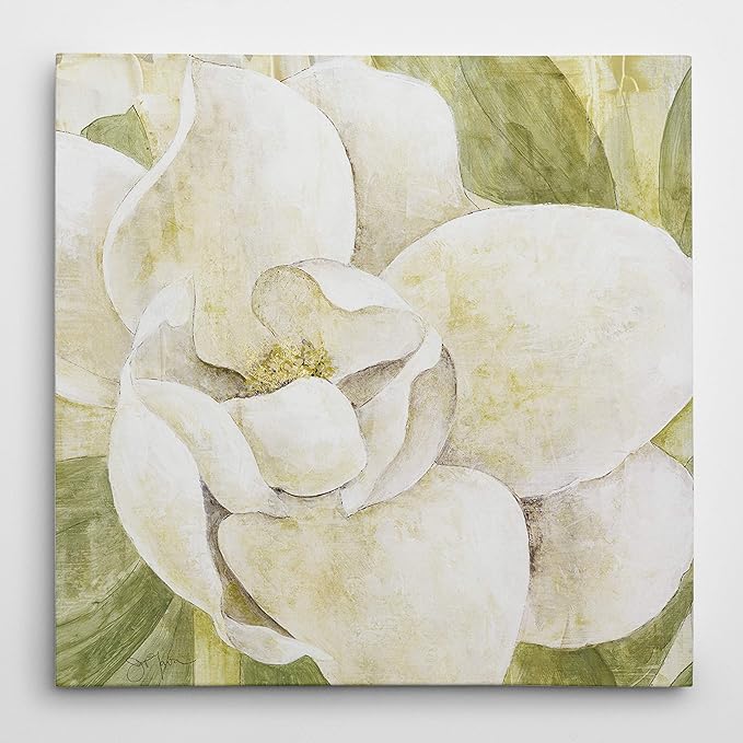 Wexford Home Magnolia Dolce Gallery Wrapped Canvas Wall Art, 16X16,