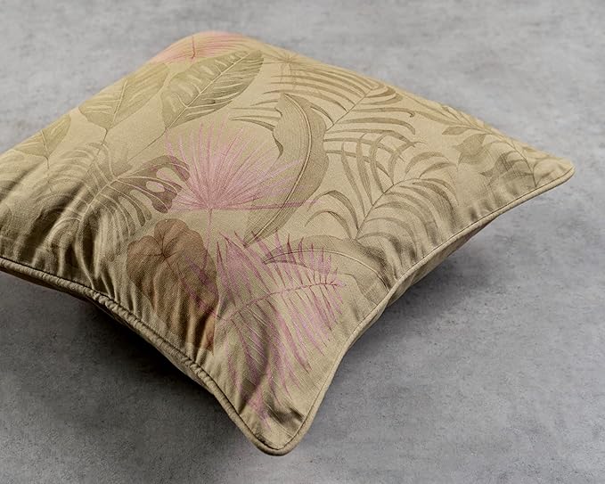 Maison d' Hermine Decorative Pillow Covers 18 x 18 Inch Square 100% Cotton Throw Pillow Covers with Invisible Zipper for Living Room Couch, Chair, Sofas, Bedroom, Home (Creole - Olive Grey)