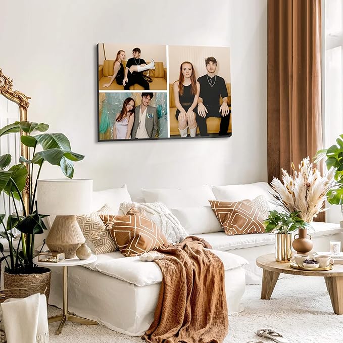 MAZUKO Personalized Custom Canvas Prints - Photo On Canvas Picture Gifts Photo Prints Canvas Personalized Wall Art Ideal for Home Decor (S3)