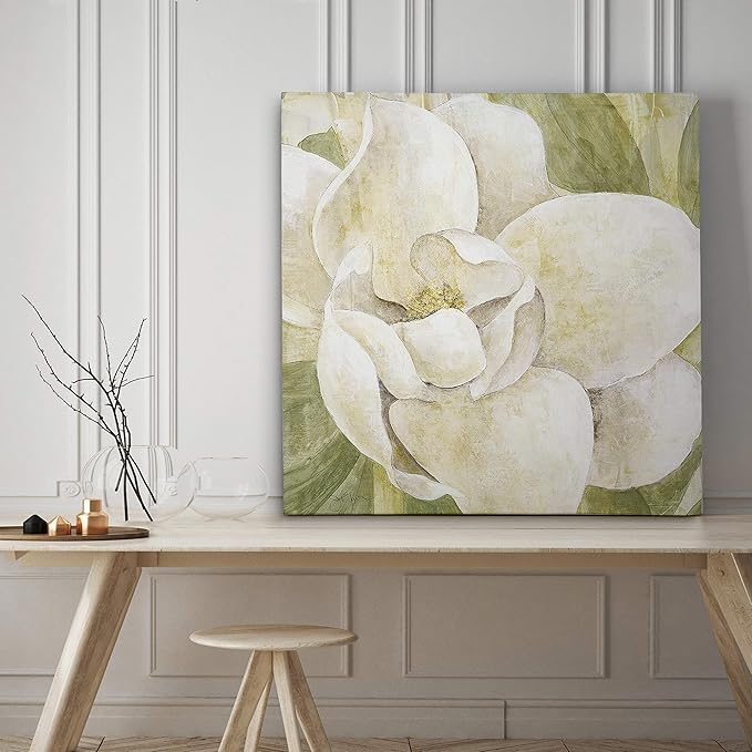 Wexford Home Magnolia Dolce -Gallery Wrapped Canvas Art Print, 10x10,