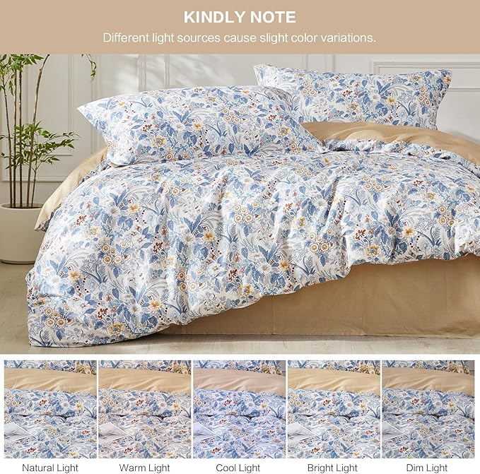 SAPHREAS King Boho Duvet Cover Green Paisley Bedding Set with 8 Corner Ties and 2 Pillow Shams 100% Cotton Reversible Duvet Cover Set with Zipper Closure