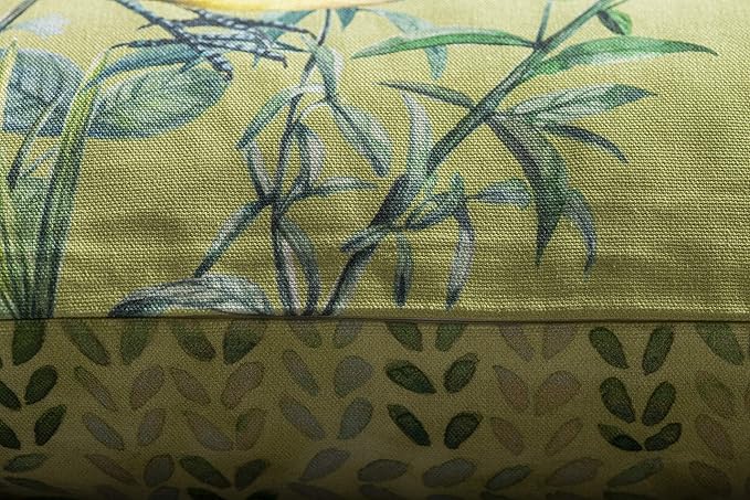 Maison d' Hermine Decorative Pillow Covers 18 x 18 Inch Square 100% Cotton Throw Pillow Covers with Invisible Zipper for Living Room Couch, Chair, Sofas, Bedroom, Home (Hesperides - Oiseaux)