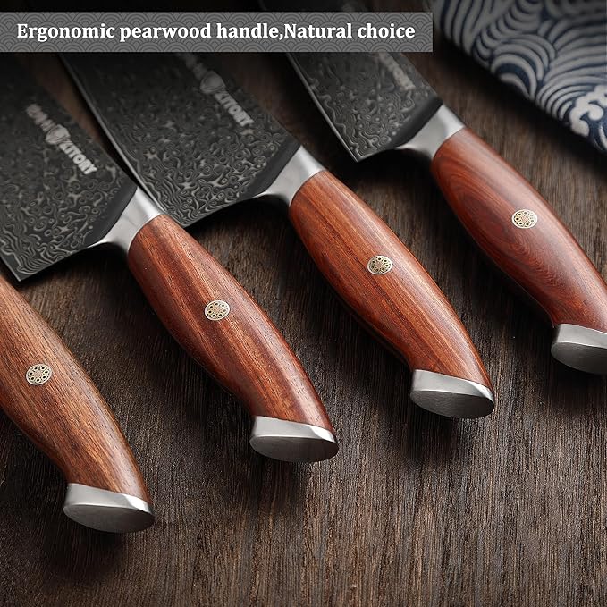 73 Layers Damascus Boning Knife, Pro kitchen deboning slicer, viking fish cutter,10Cr15CoMoV steel cutting core, Red sandalwood full-tang Handle, gift box included