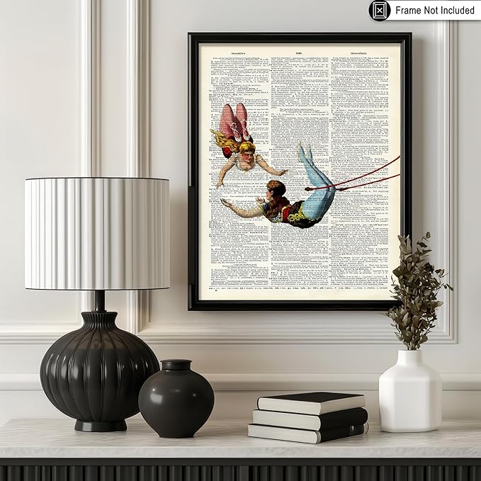 Poster Master Dictionary Art Poster - Acrobat Print - Circus Art - Entertainment Art - Gift for Men, Women & Performer - Chic Decor for Living Room, Bedroom, Dorm or Office - 16x20 UNFRAMED Wall Art