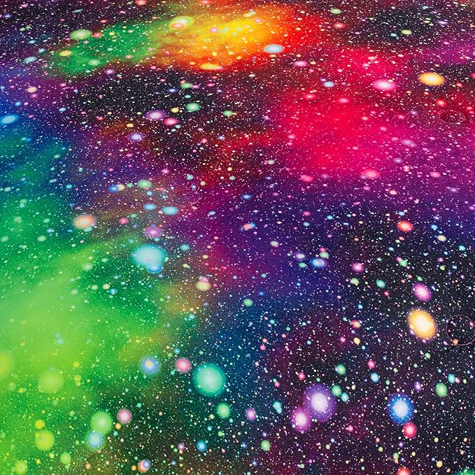 Tailor Shop Galaxy Comforter Set Colorful Outer Space Rainbow Bedding Set Twin for Girls Boys Kids Bedroom Decoration - Includes 1 Comforter 1 Pillowcase……
