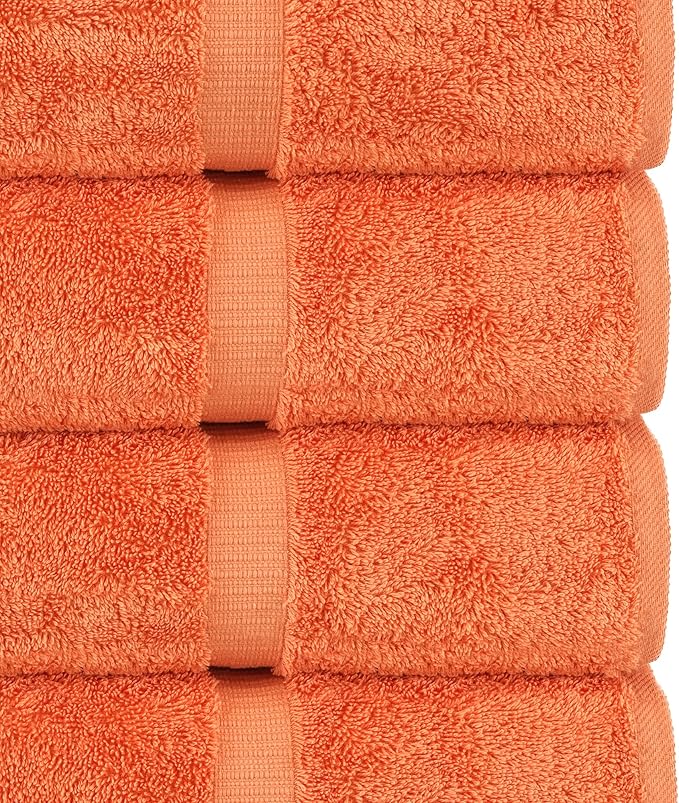 Chakir Turkish Linens Luxury Spa and Hotel Quality Premium Turkish Cotton 6-Piece Towel Set (2 x Bath Towels, 2 x Hand Towels, 2 x Washcloths)
