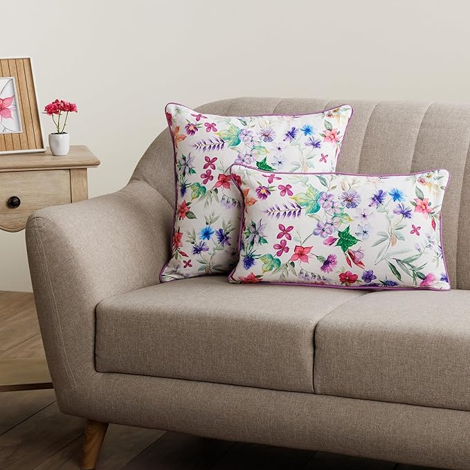 Maison d' Hermine Decorative Pillow Covers 20x20 Inch Square 100% Cotton Throw Pillow Covers with Zipper - Chair, Couches, Sofas, Bedroom, Home for Easter Decorations (Chardon)