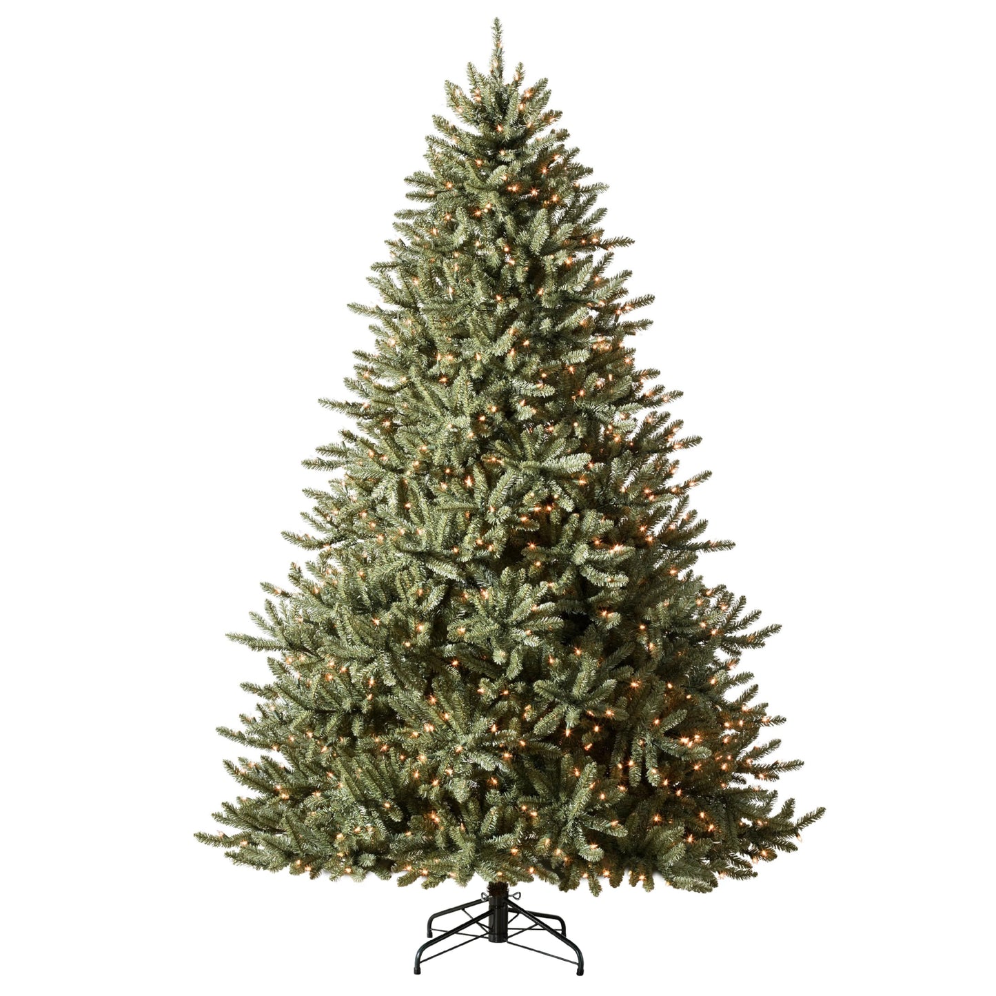 Balsam Hill 6.5ft Pre-Lit Classic Blue Spruce - Artificial Christmas Tree with 2144+ Tips, 700 Clear Incandescent Lights, Easy Plug Technology & Premium Stand for Indoor Holiday Decorating