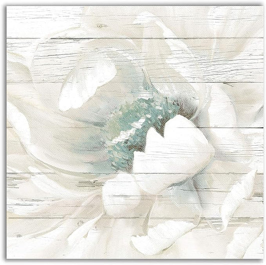 Wexford Home Weathered White II Gallery Wrapped Canvas Wall Art, 10x10,