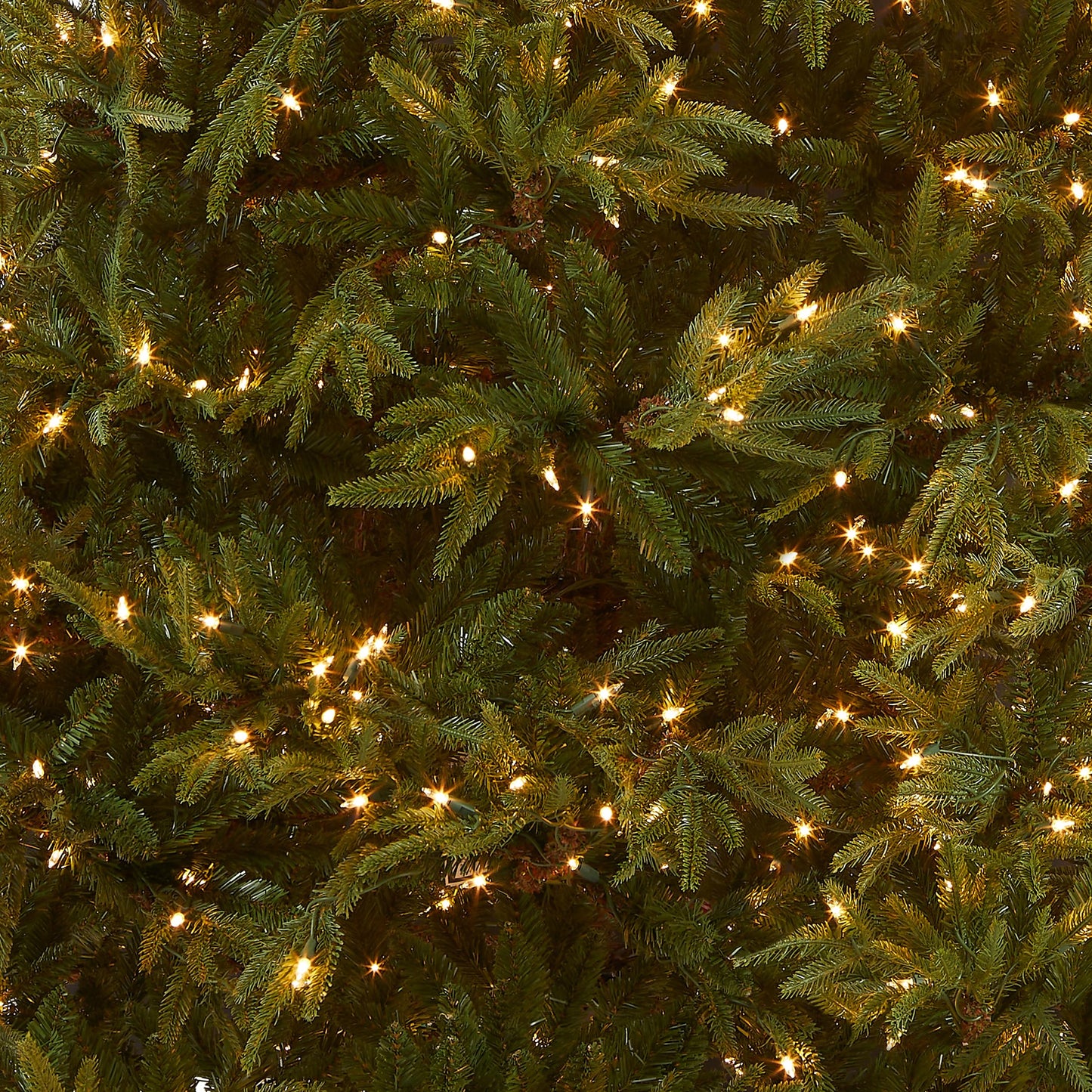 National Tree Company Pre-Lit 'Feel Real' Artificial Full Christmas Tree, Green, Frasier Grande, White Lights, Includes Stand, 7.5 Feet